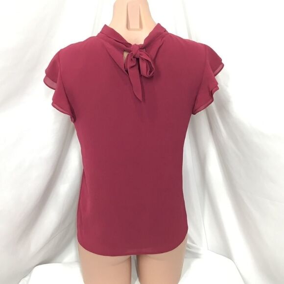 Chelsea28 Dotted Crinkle Chiffon Top (C2) - Picture 3 of 6